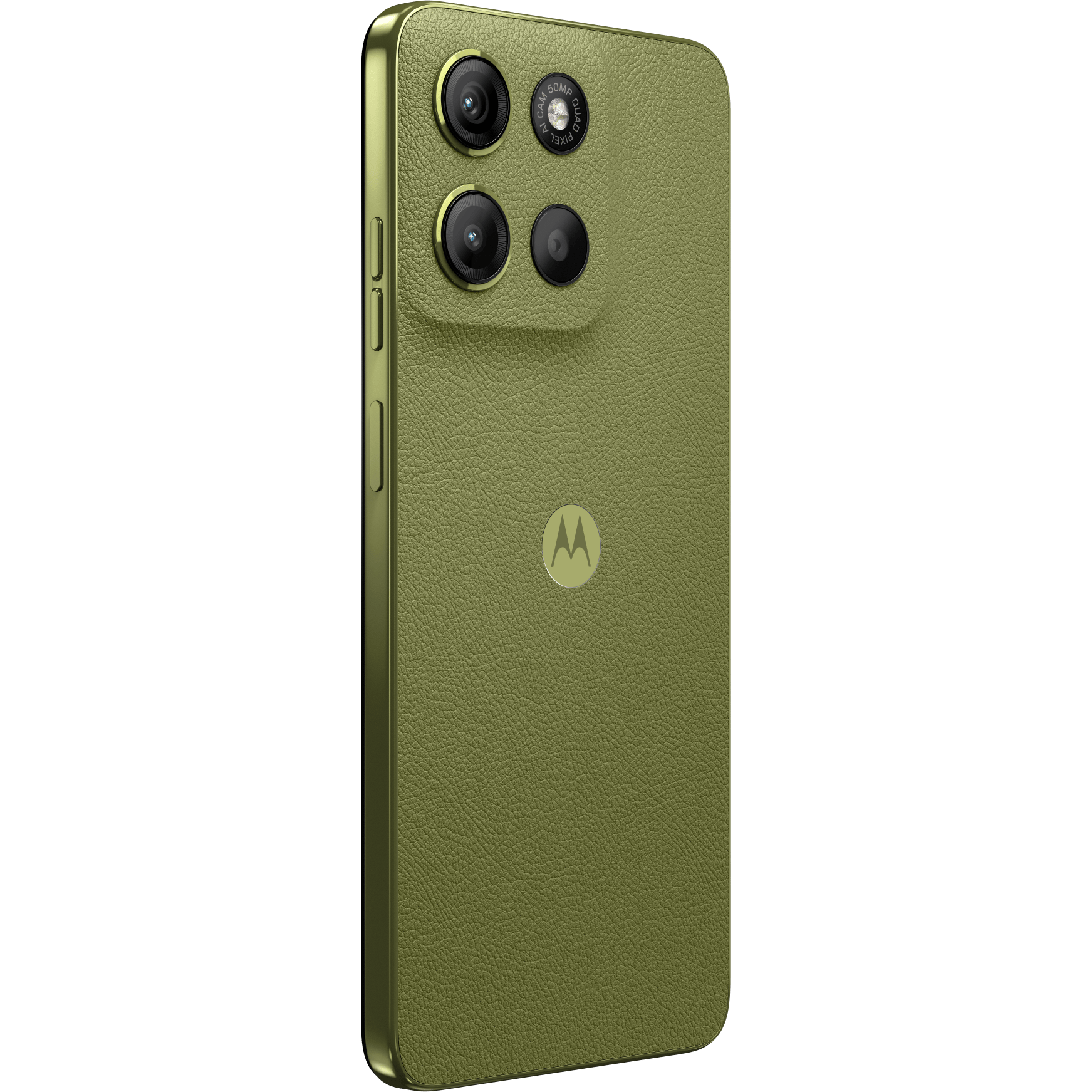 Motorola Moto G15 Power Iguana Green - Aanzicht vanaf links