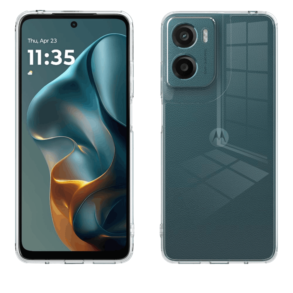 CaseBody Motorola Moto E15/G05s Schokbestendig Hoesje Blauw