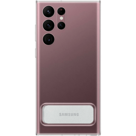 Samsung Galaxy S22 Ultra Doorzichtig Standing Hoesje Clear - Voorkant