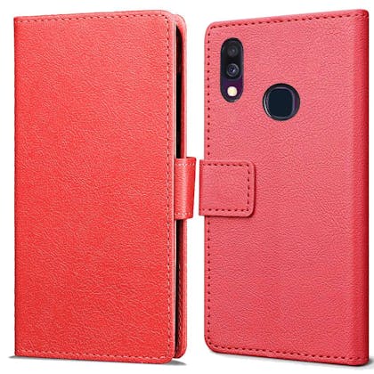 Just in Case Galaxy A40 Wallet Case Red