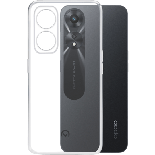 Mobilize OPPO A78 Siliconen (TPU) Hoesje Transparant - Achterkant