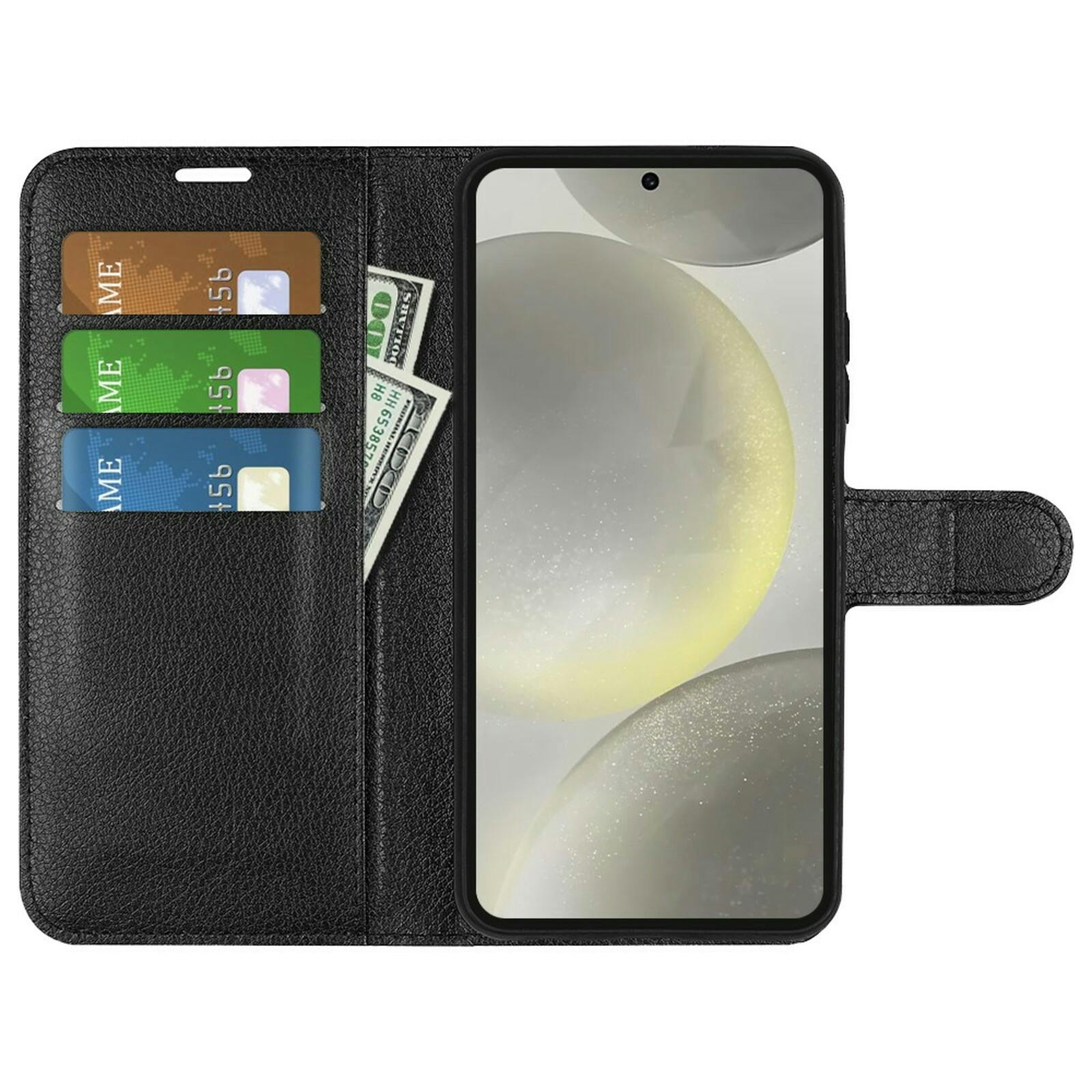 Mocaa Samsung Galaxy S24 FE Slim-Fit Book Case Zwart