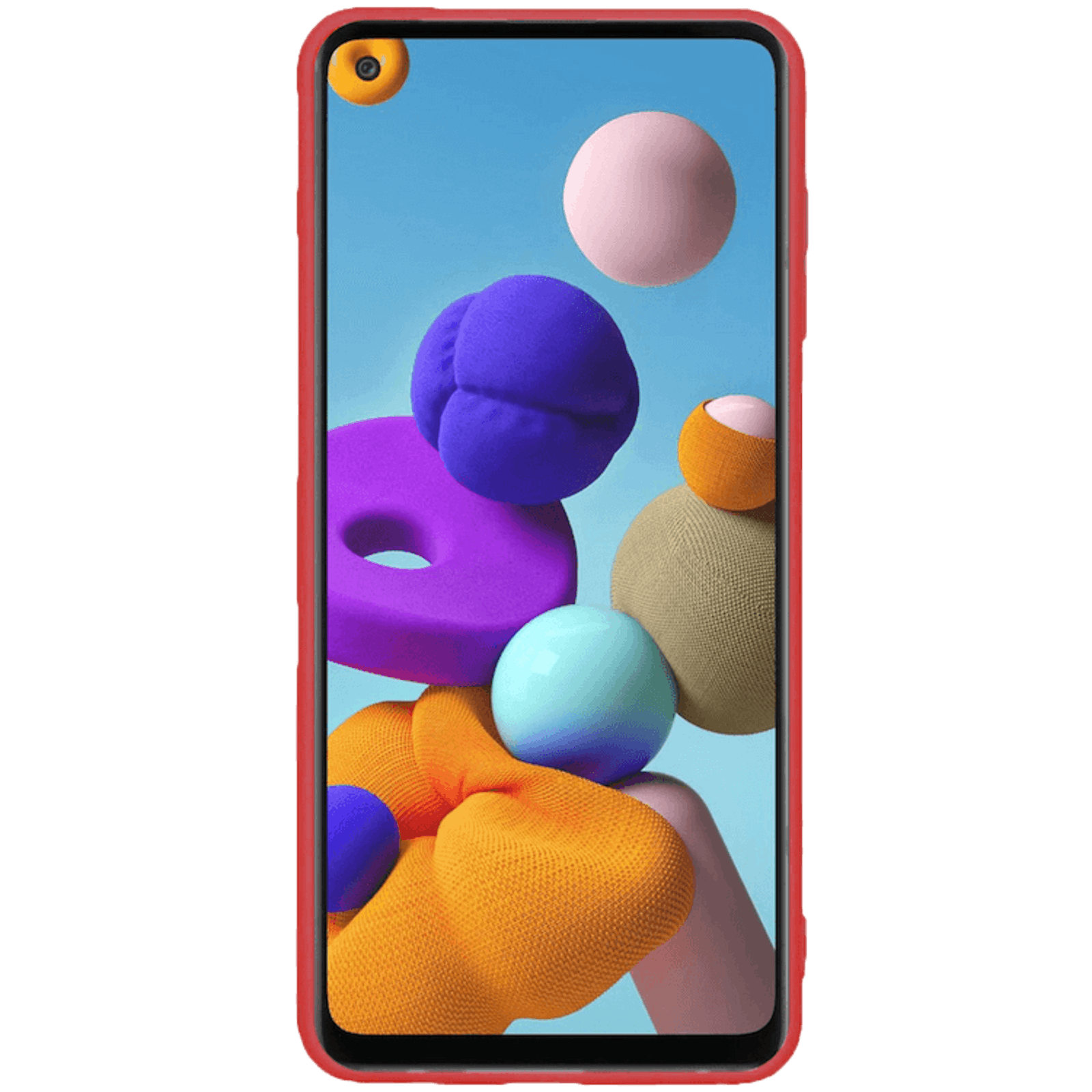 Mocaa Samsung Galaxy A21s Love Heart Case Rood