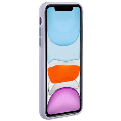 CaseBody iPhone 11 Telefoonhoesje met Kaarthouder Paars