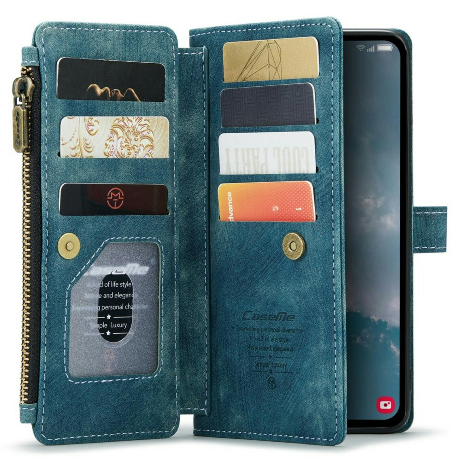 Caseme Samsung A54 Light Wallet Hoesje Blauw