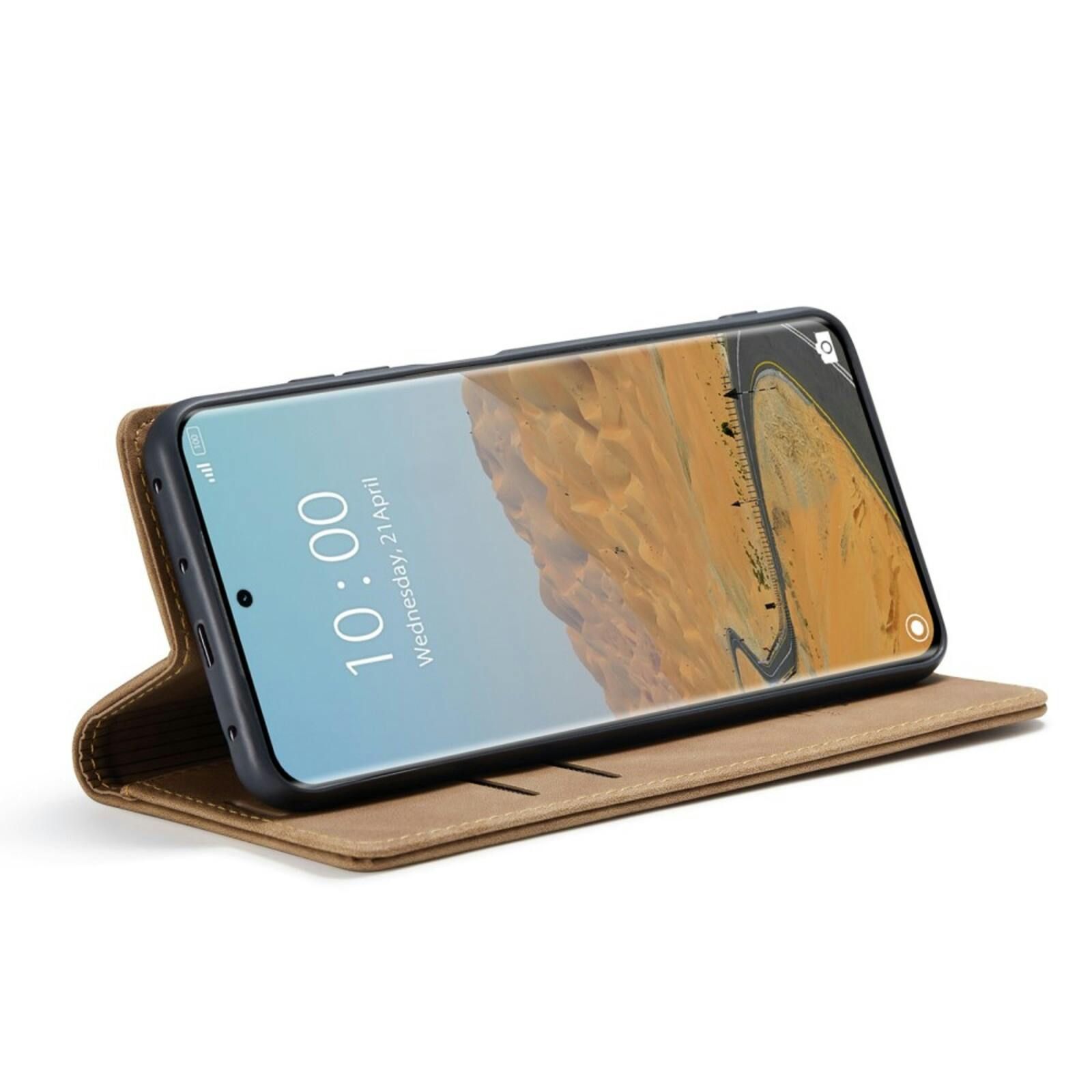 Caseme Xiaomi Redmi Note 14 Pro(+) 5G Business Wallet Hoesje Bruin