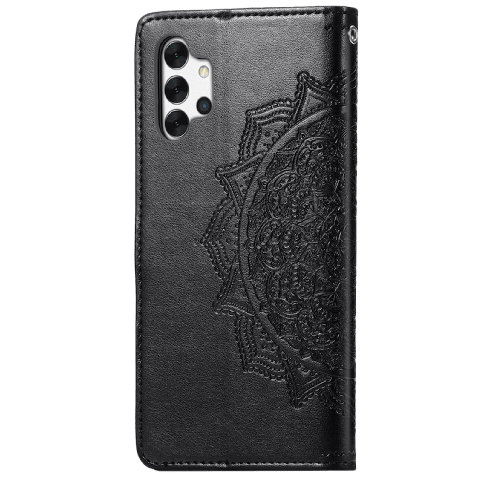 Comfycase Samsung Galaxy A32 Mandela booklet telefoonhoesje Zwart