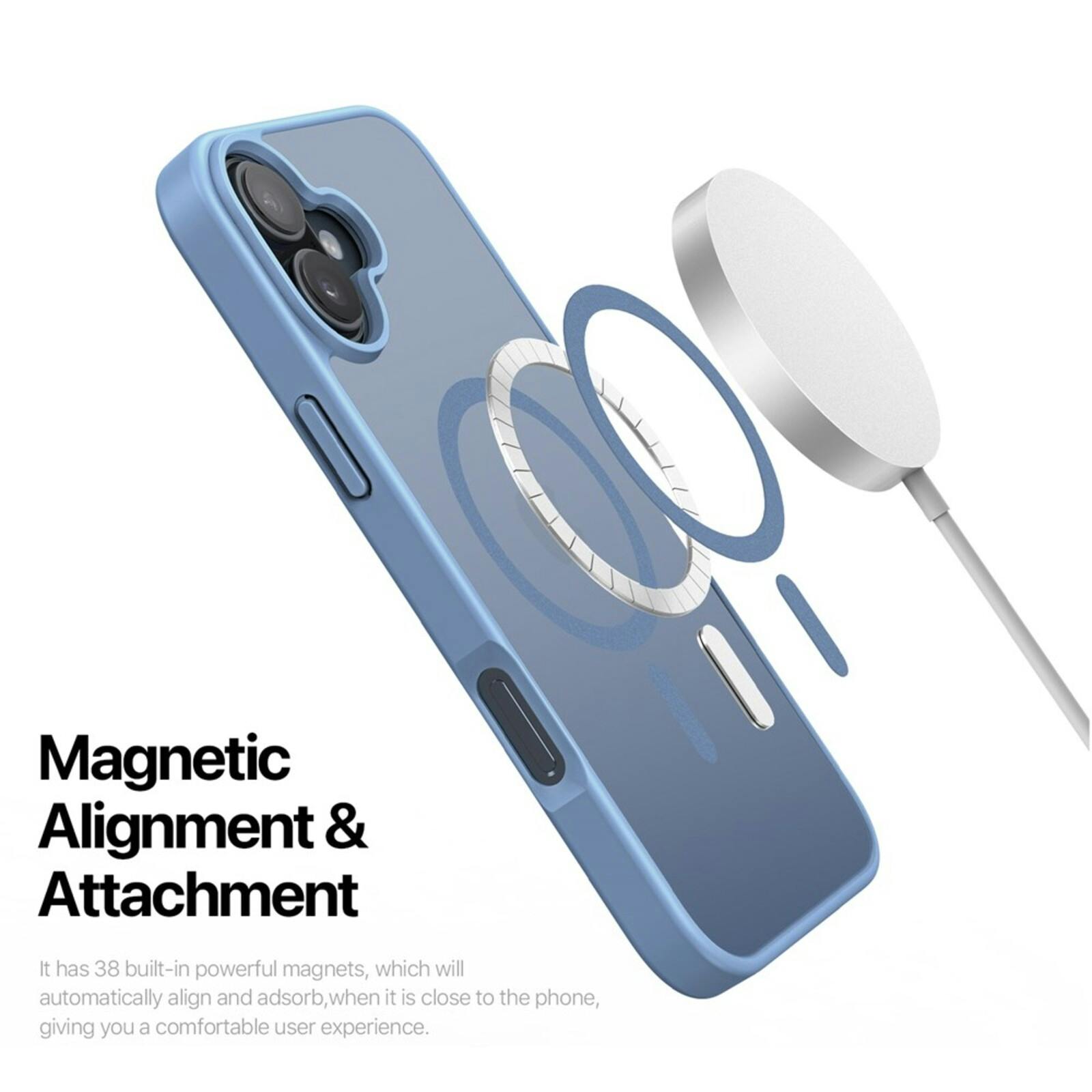 DUX DUCIS Apple iPhone 17 Mat MagSafe Hoesje Blauw