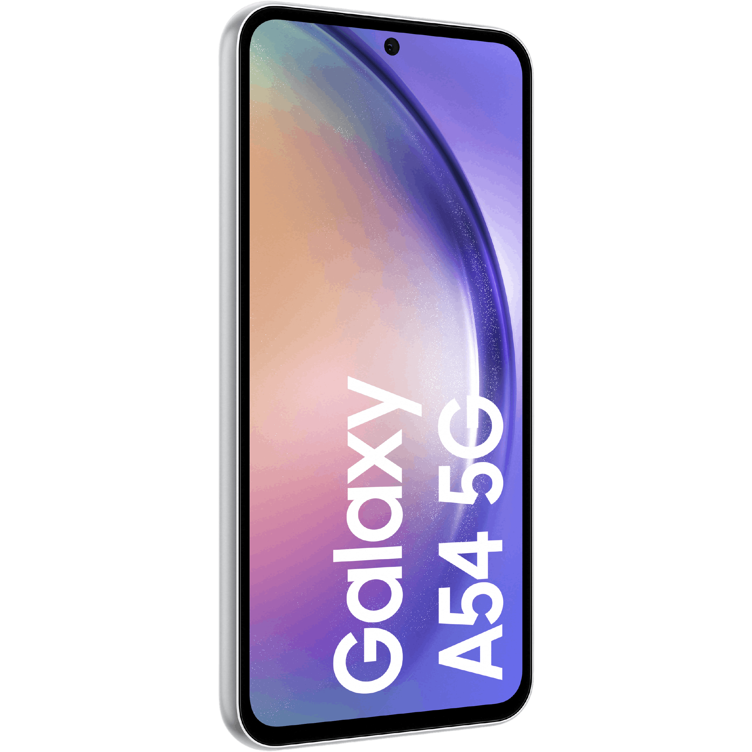 Samsung Galaxy A54 5G Awesome White - Aanzicht vanaf links