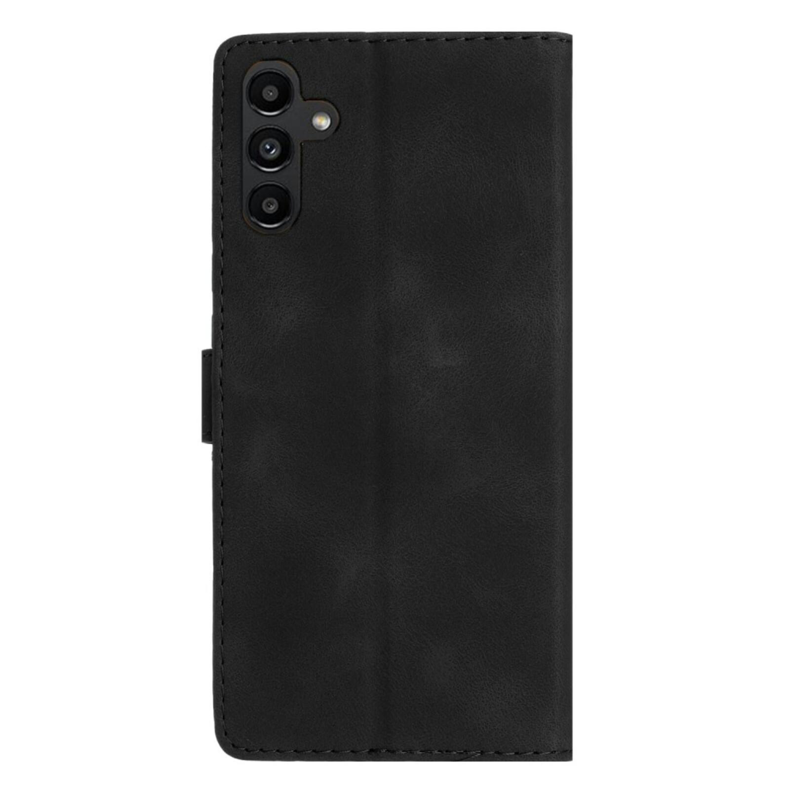 Comfycase Samsung Galaxy A56 Zacht Boek Hoesje met Gravure Zwart