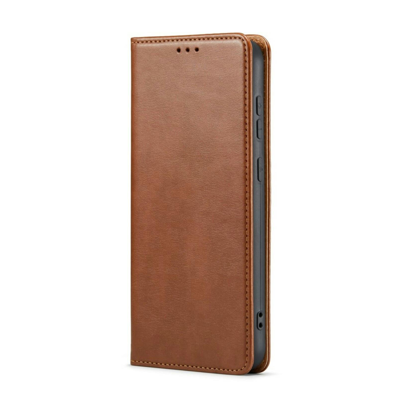 Fierre Shann Samsung Galaxy S24 Plus Slim Wallet Hoesje Bruin
