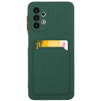 CaseBody Samsung Galaxy A32 5G Telefoonhoesje met Kaarthouder Groen