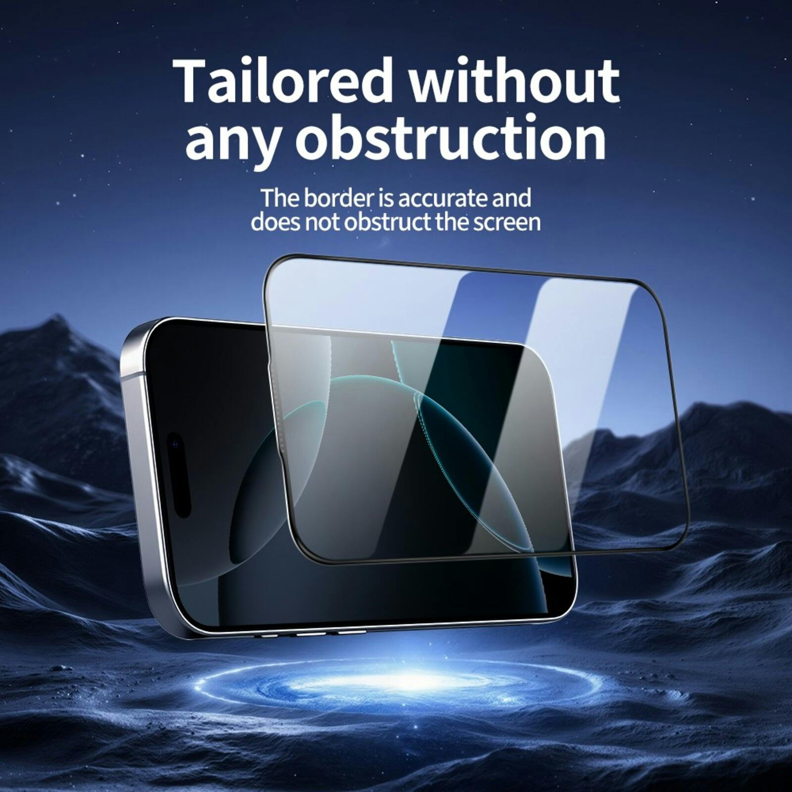 DO AS YOU WISH iPhone 15 Pro Full Screen Tempered Glass Screenprotector Transparant