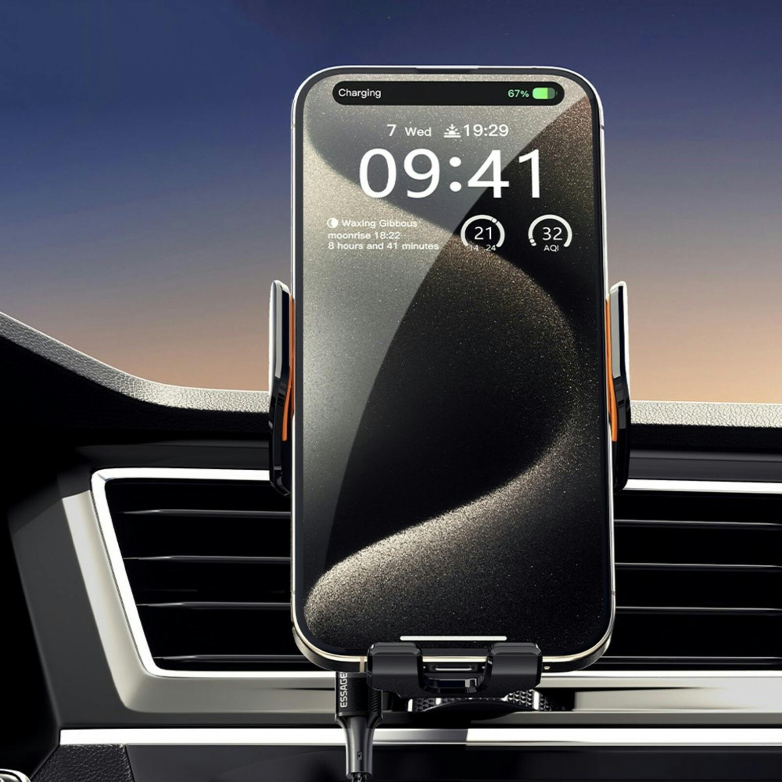 Wekome Slimme Autohouder met Draadloos Opladen 15W