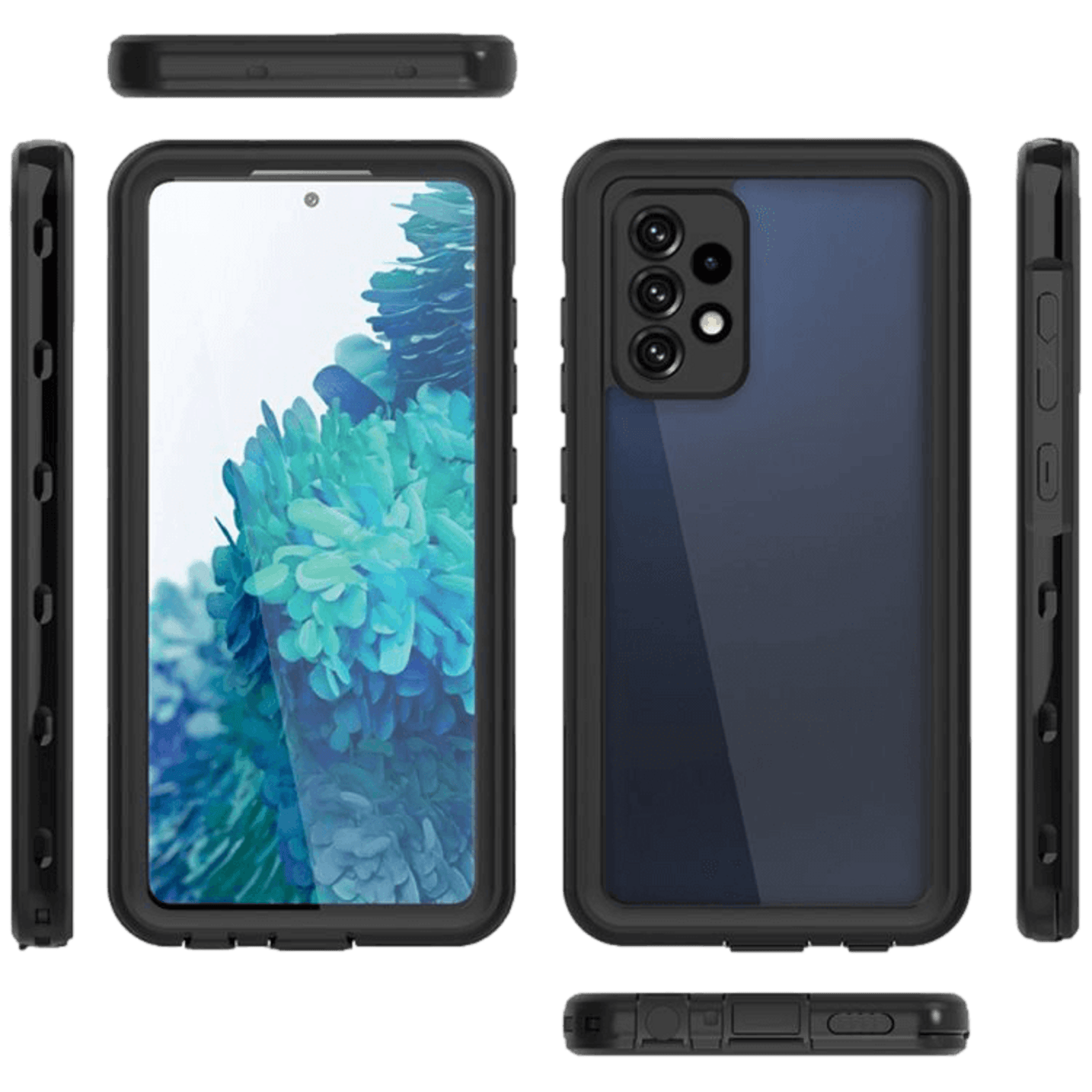 REDPEPPER Samsung Galaxy A52(s) Dot Pro Waterproof Beschermhoes Zwart