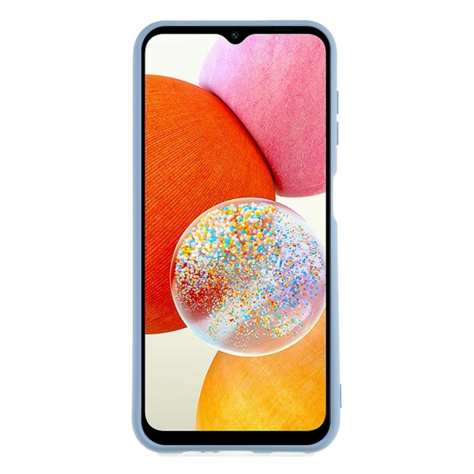 Mocaa Samsung Galaxy A15 Beschermhoesje Grijsblauw