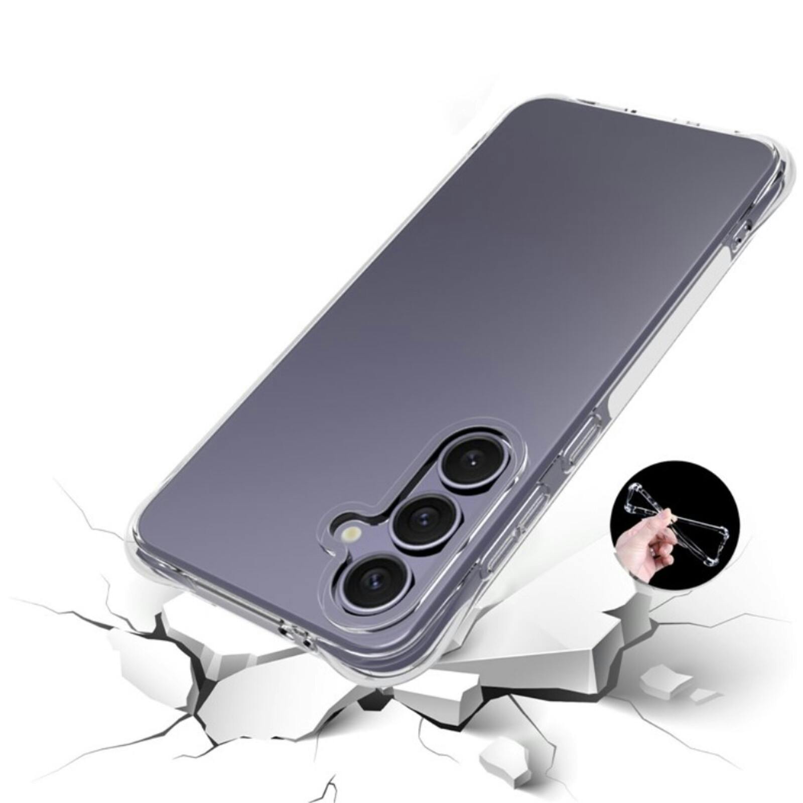 CaseBody Samsung Galaxy A56 Shockproof Hoesje Transparant