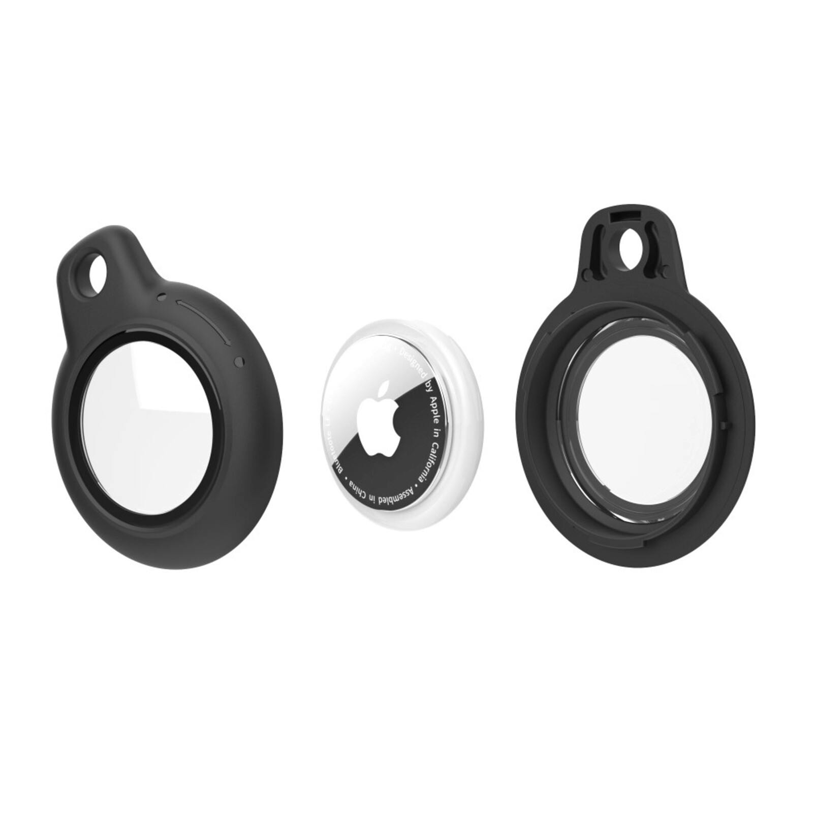 CaseBody AirTag Hardcase Sleutelhanger Zwart