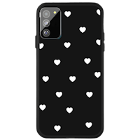 Mocaa Samsung Galaxy S20 Hearts Case Zwart