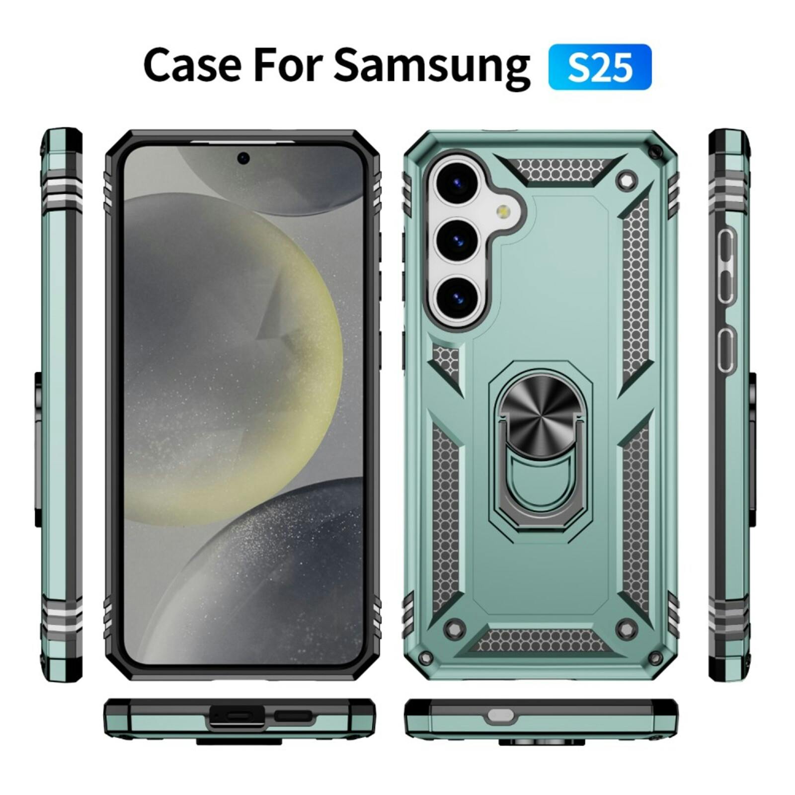 CaseBody Samsung Galaxy S25 Shield Case Groen