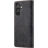 Caseme Galaxy A34 Retro Portemonnee Hoesje Zwart - Achterkant