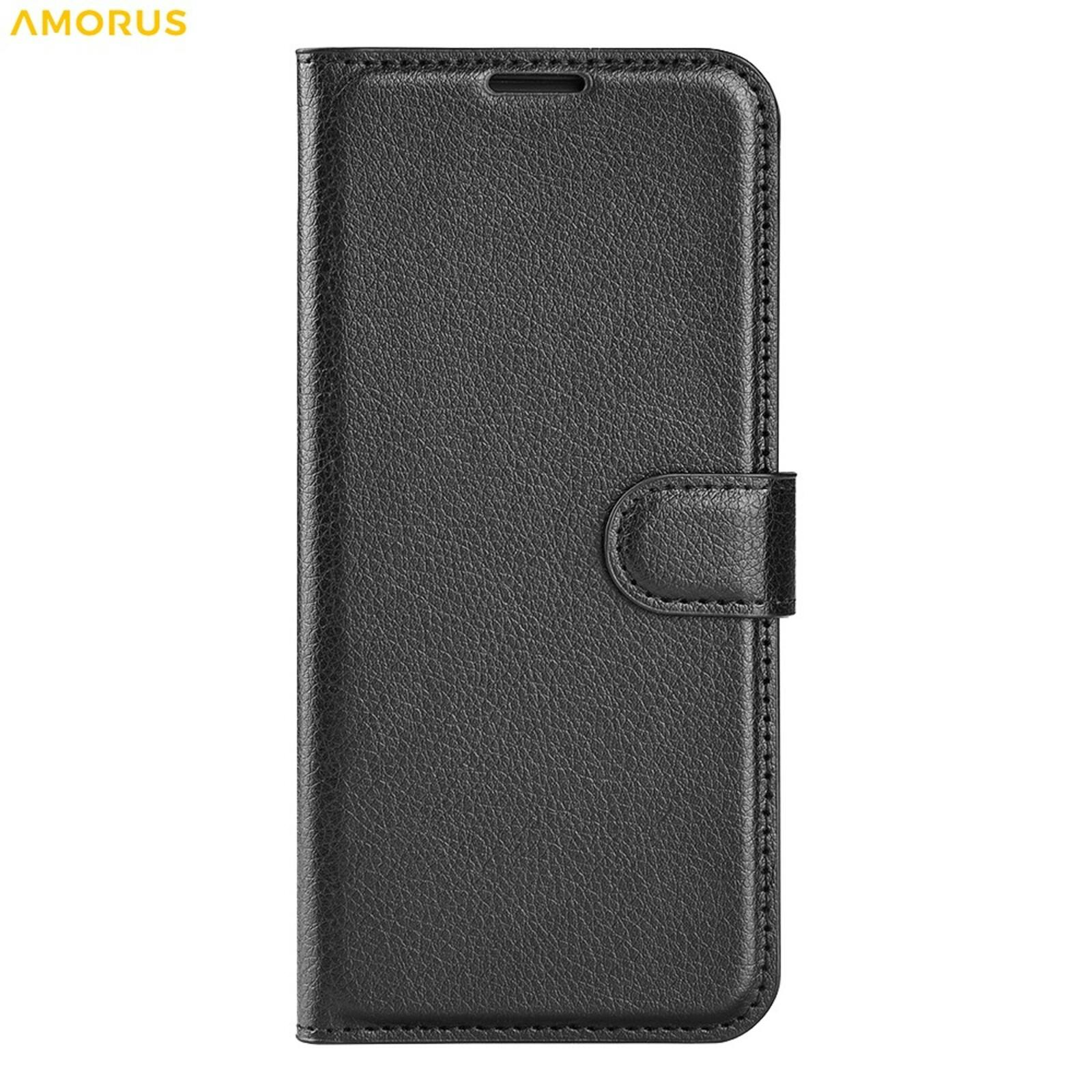 Amorus Samsung Galaxy A37 Bookcase Hoesje Zwart