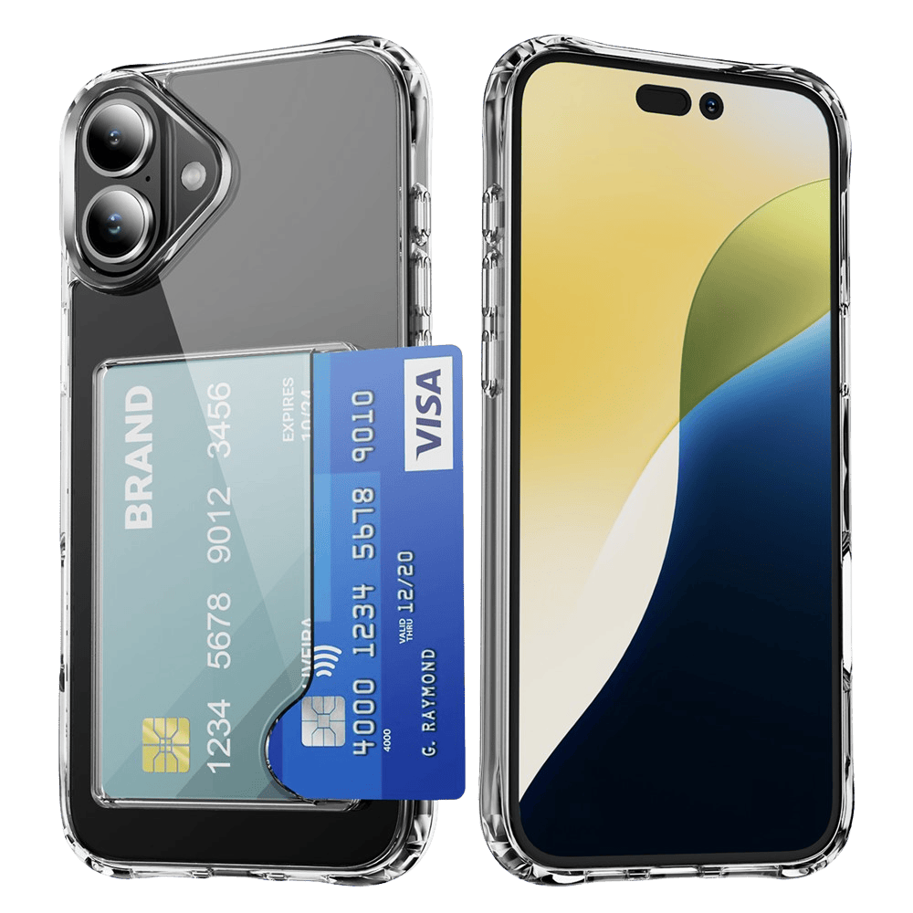 CaseBody Apple iPhone 17 Shockproof Hoesje met Pasruimte Transparant