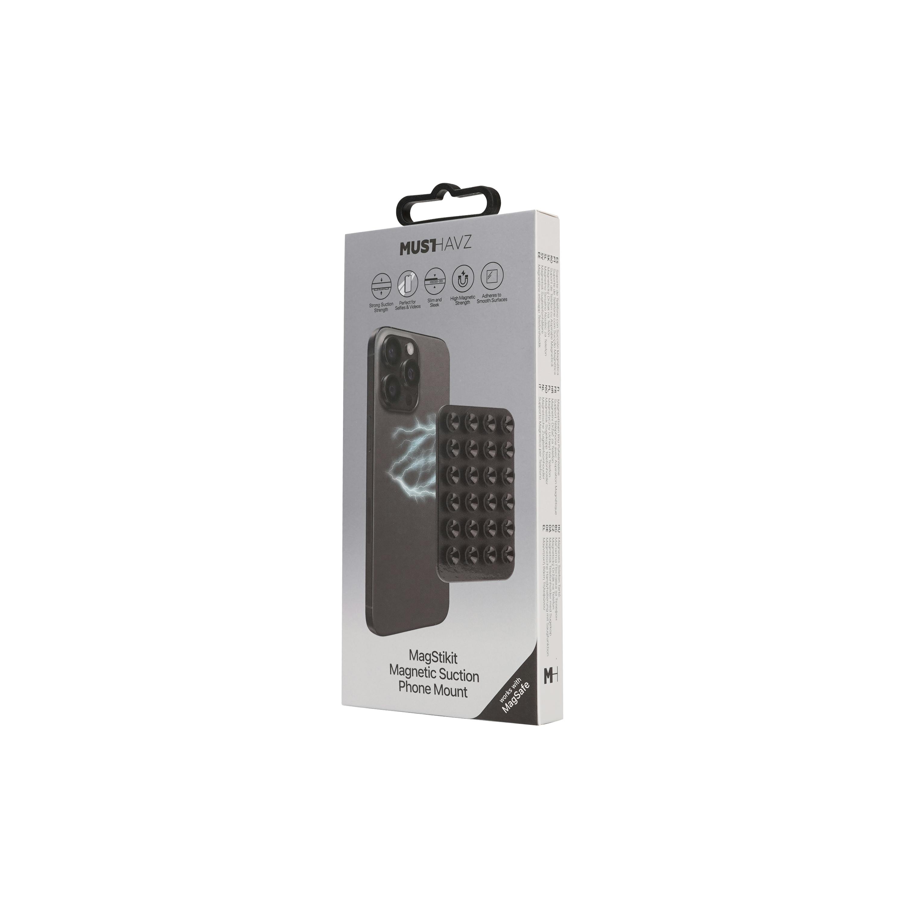 Musthavz Magnetische Zuignap Houder Zwart
