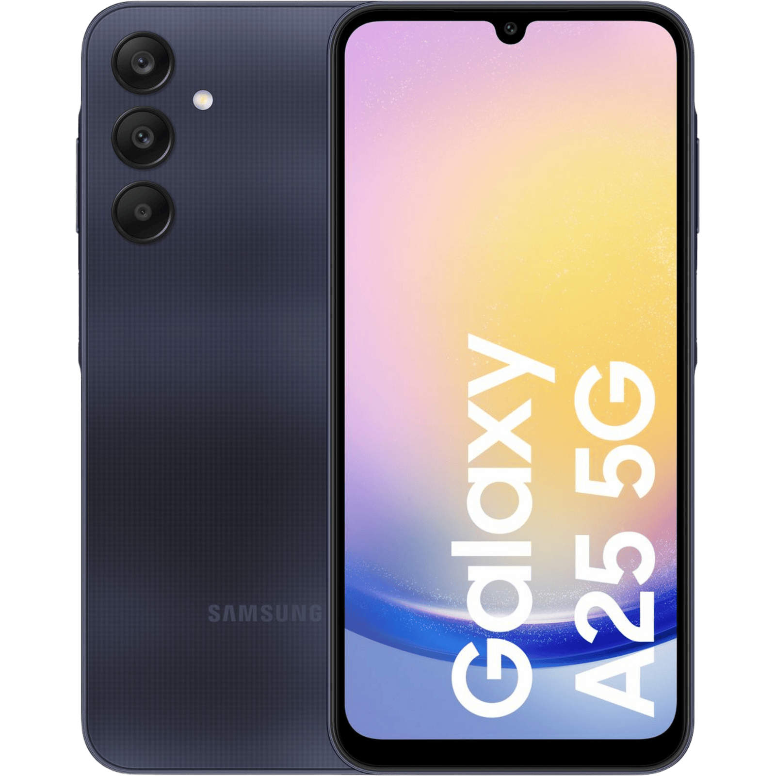 Samsung Galaxy A25 5G Blue Black - Voorkant & achterkant