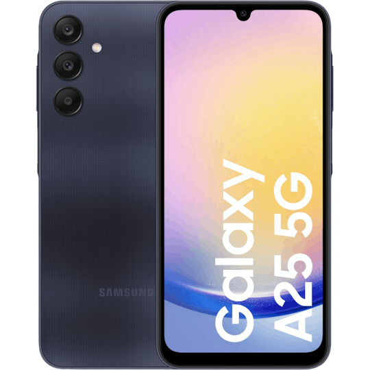 Samsung Galaxy A25 5G Blue Black - Voorkant & achterkant