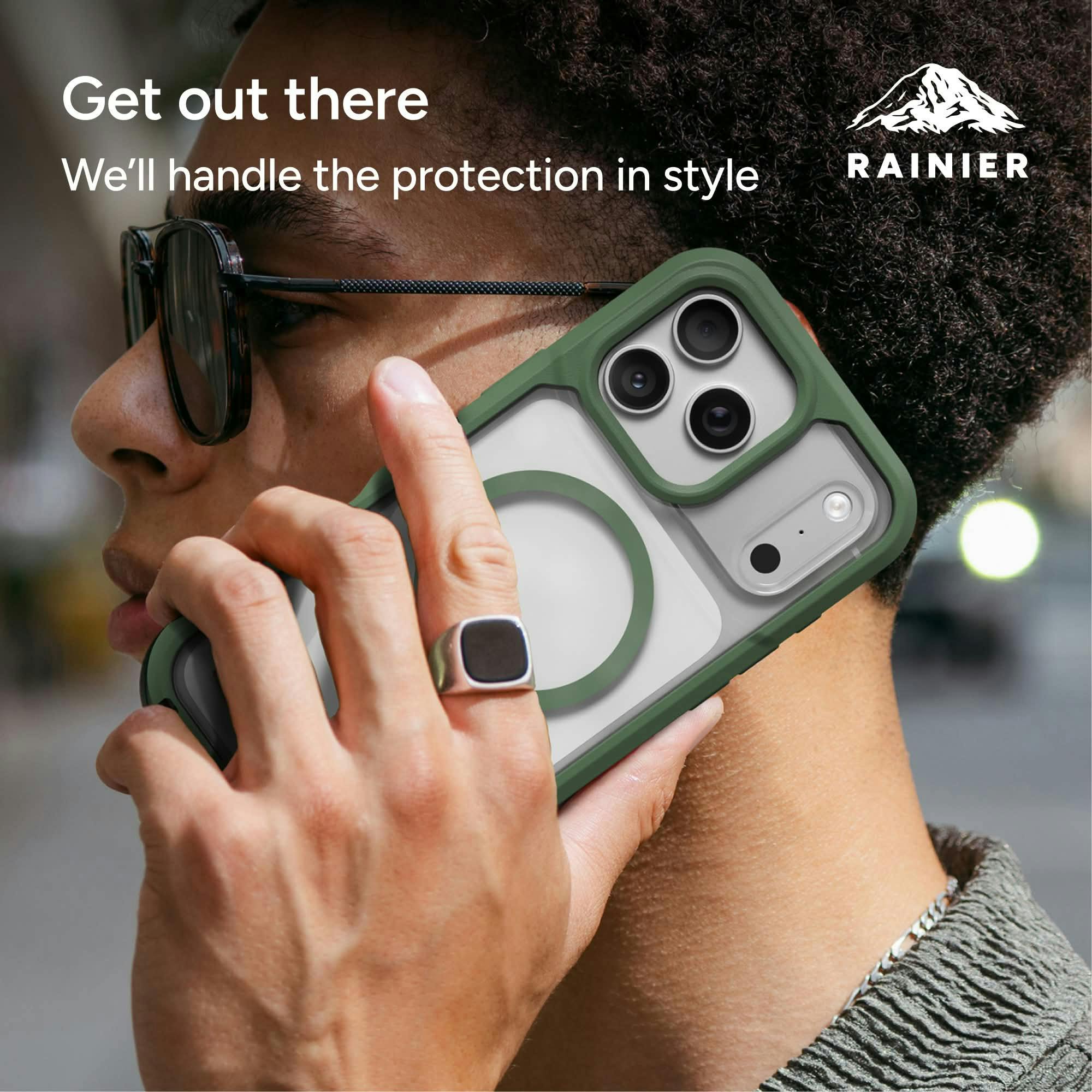 ZAGG iPhone 17 Pro / 18 Pro Rainier MagSafe Hoesje met Kickstand Groen