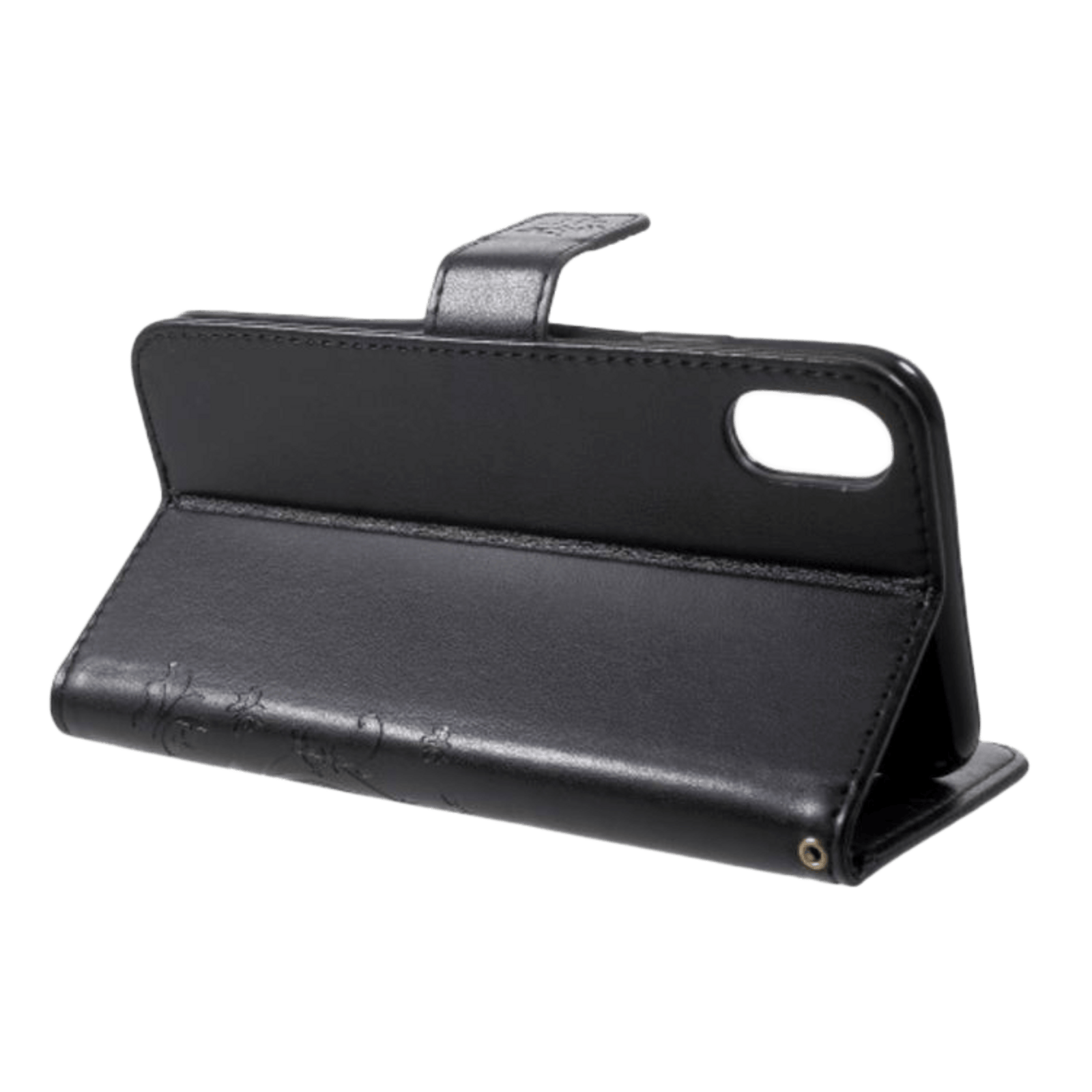 Mocaa iPhone Xs Max Booklet Hoesje Zwart