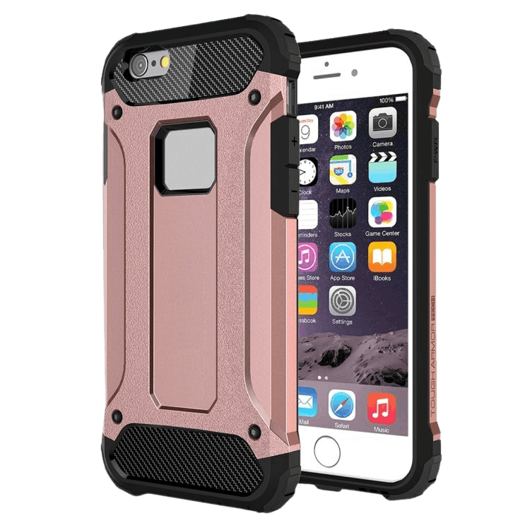CaseBody iPhone 6 / 6s Hoesje Steel Armor Roségoud