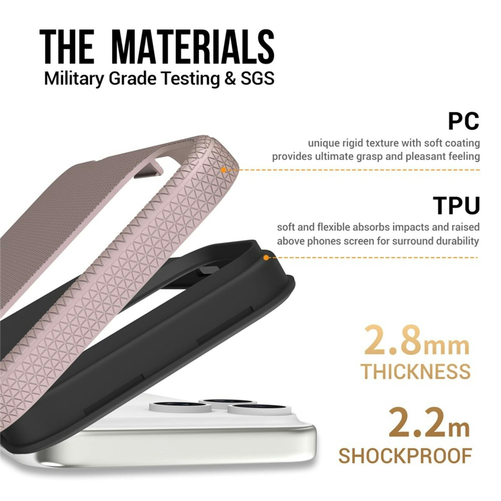 Mocaa Apple iPhone 17 Pro Rugged MagSafe Hoesje Roze