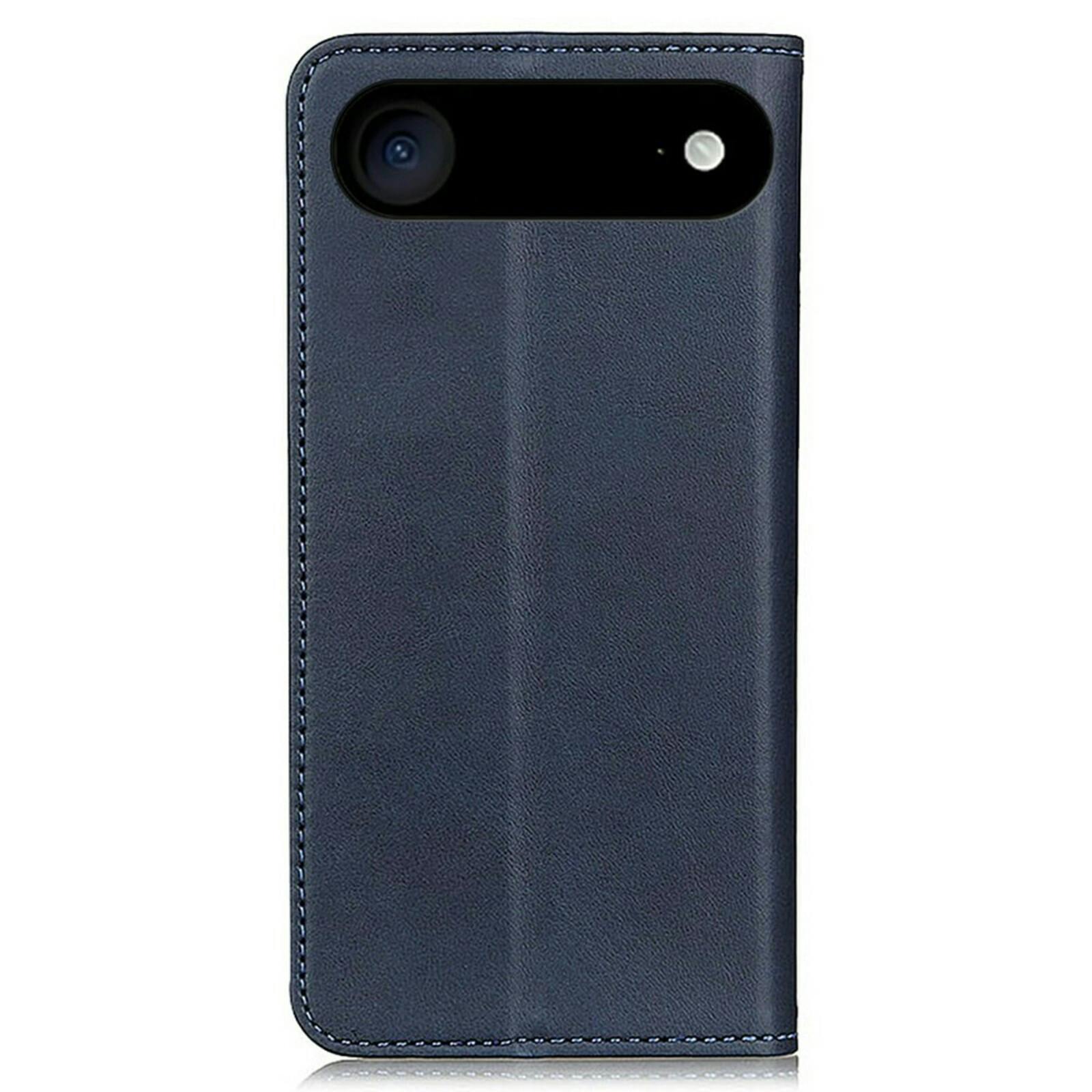 CaseBody Apple iPhone 17 Air Real Leather Wallet Hoesje Blauw