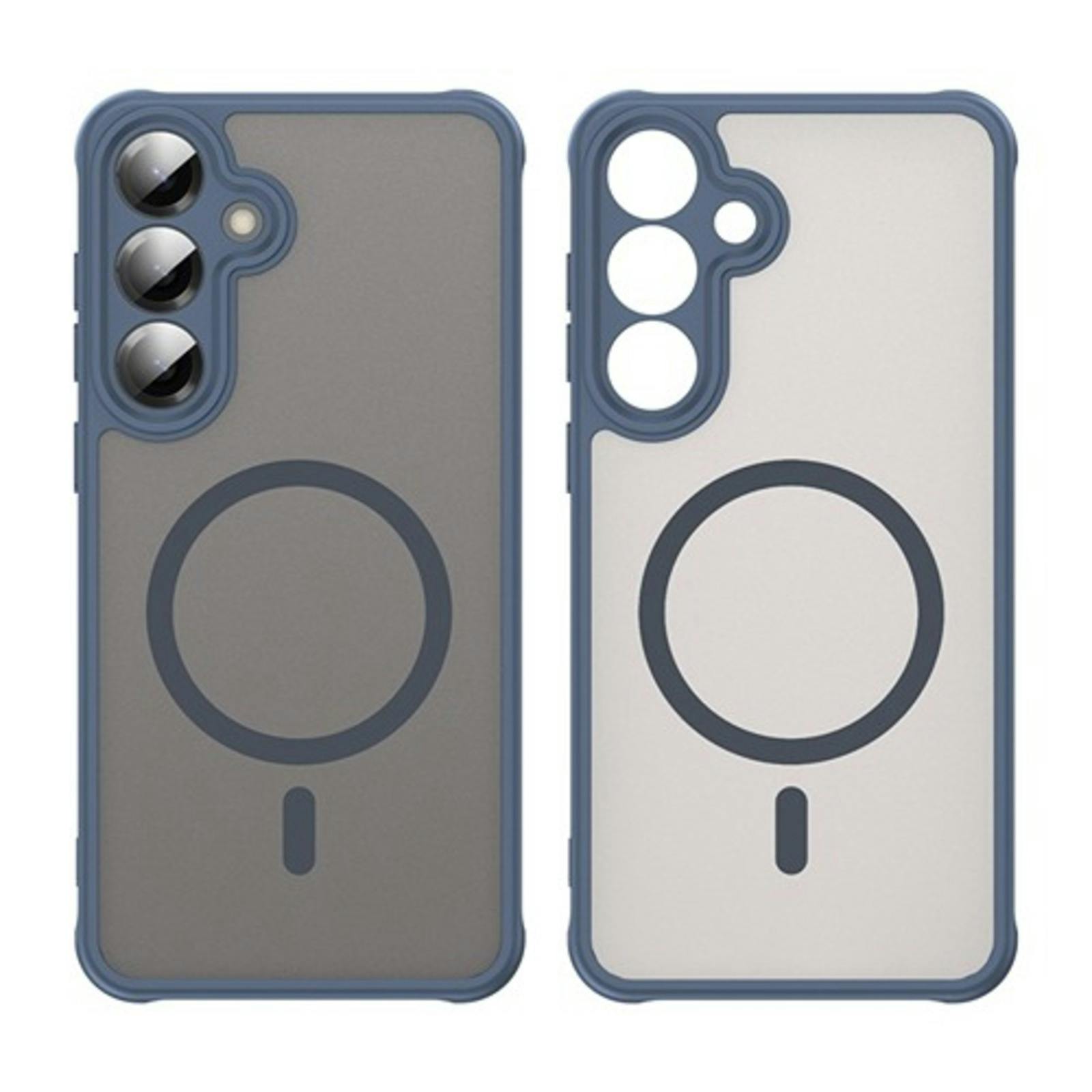 CaseBody Samsung A36 Slim Anti-Shock MagSafe Hoesje Blauw