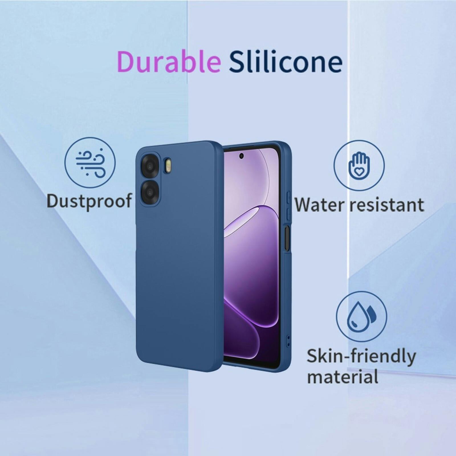 Mocaa OPPO A6x Siliconen Hoesje Zwart