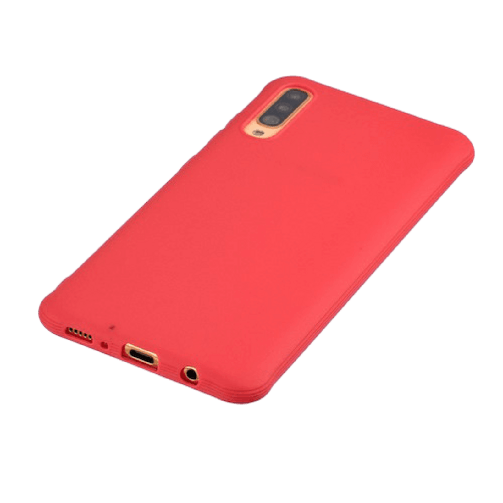 Comfycase Galaxy A70 Hoesje Anti-Shock Mat Samsung Rood