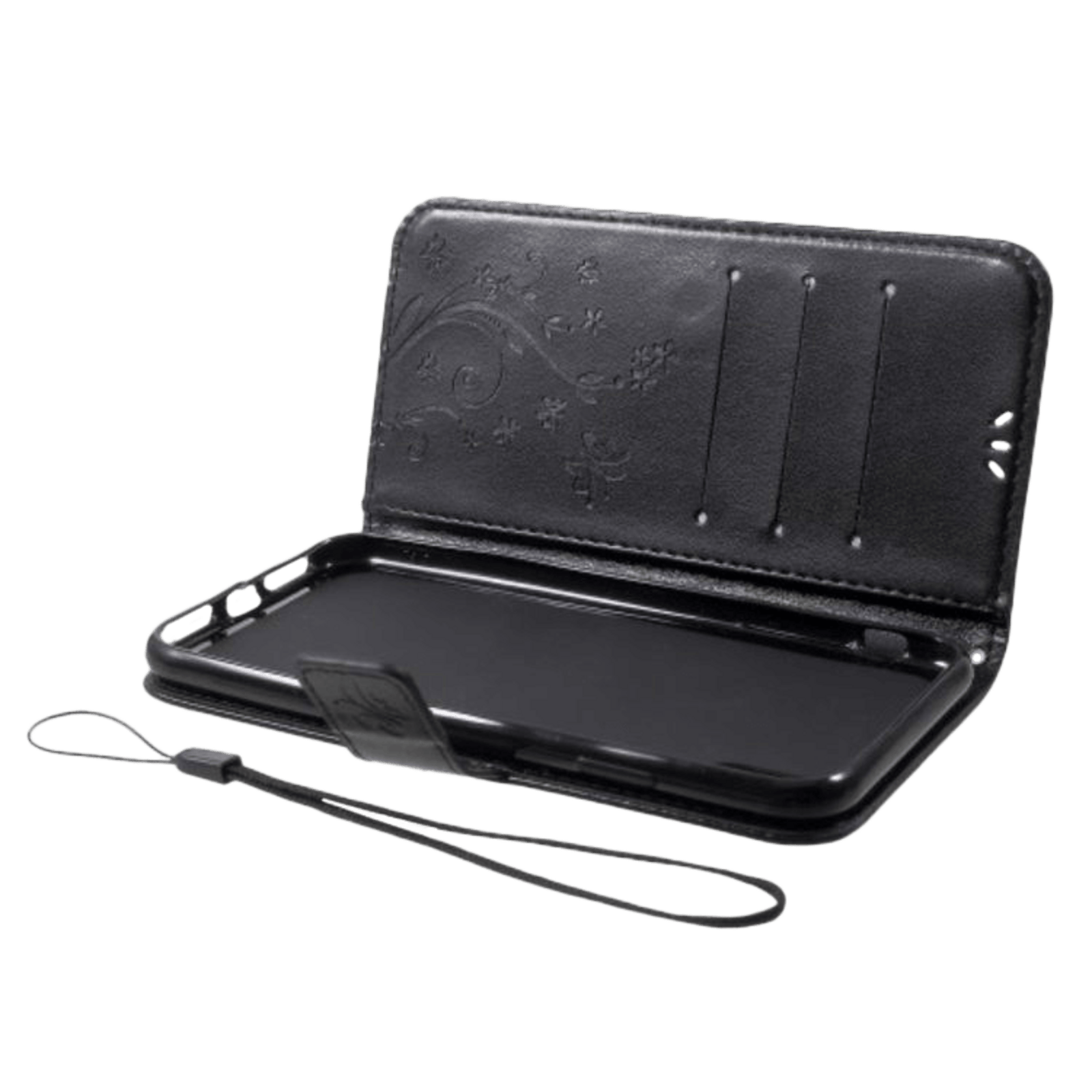 Mocaa iPhone Xs Max Booklet Hoesje Zwart