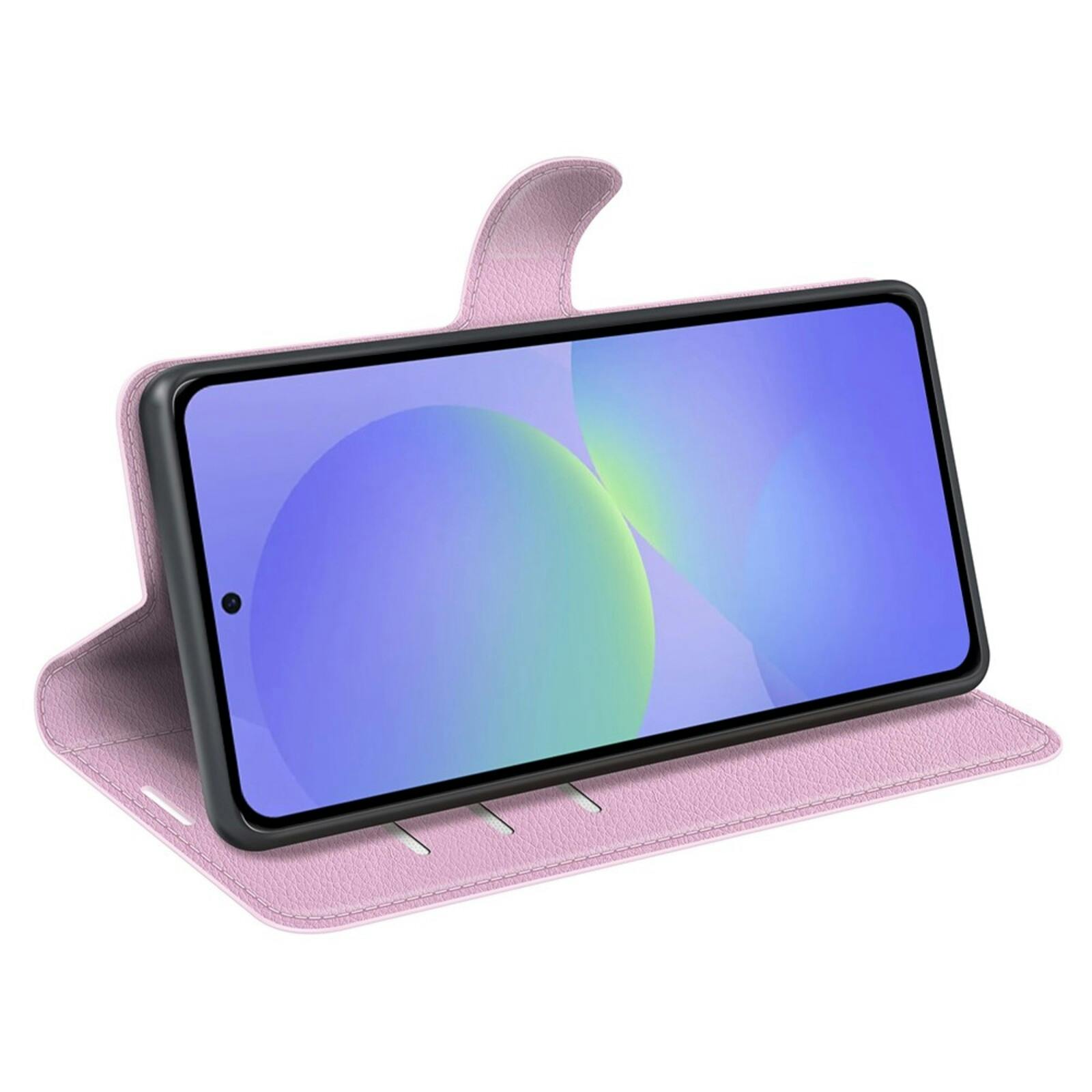 Amorus Samsung Galaxy A37 Bookcase Hoesje Roze