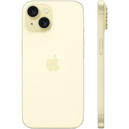 Apple iPhone 15 Plus Yellow - Zijkant