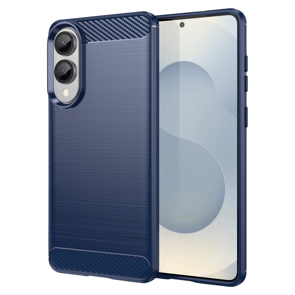 Mocaa Samsung Galaxy S25 Edge Schokbestendig Hoesje Blauw