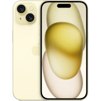 Apple iPhone 15 Yellow - Voorkant & achterkant