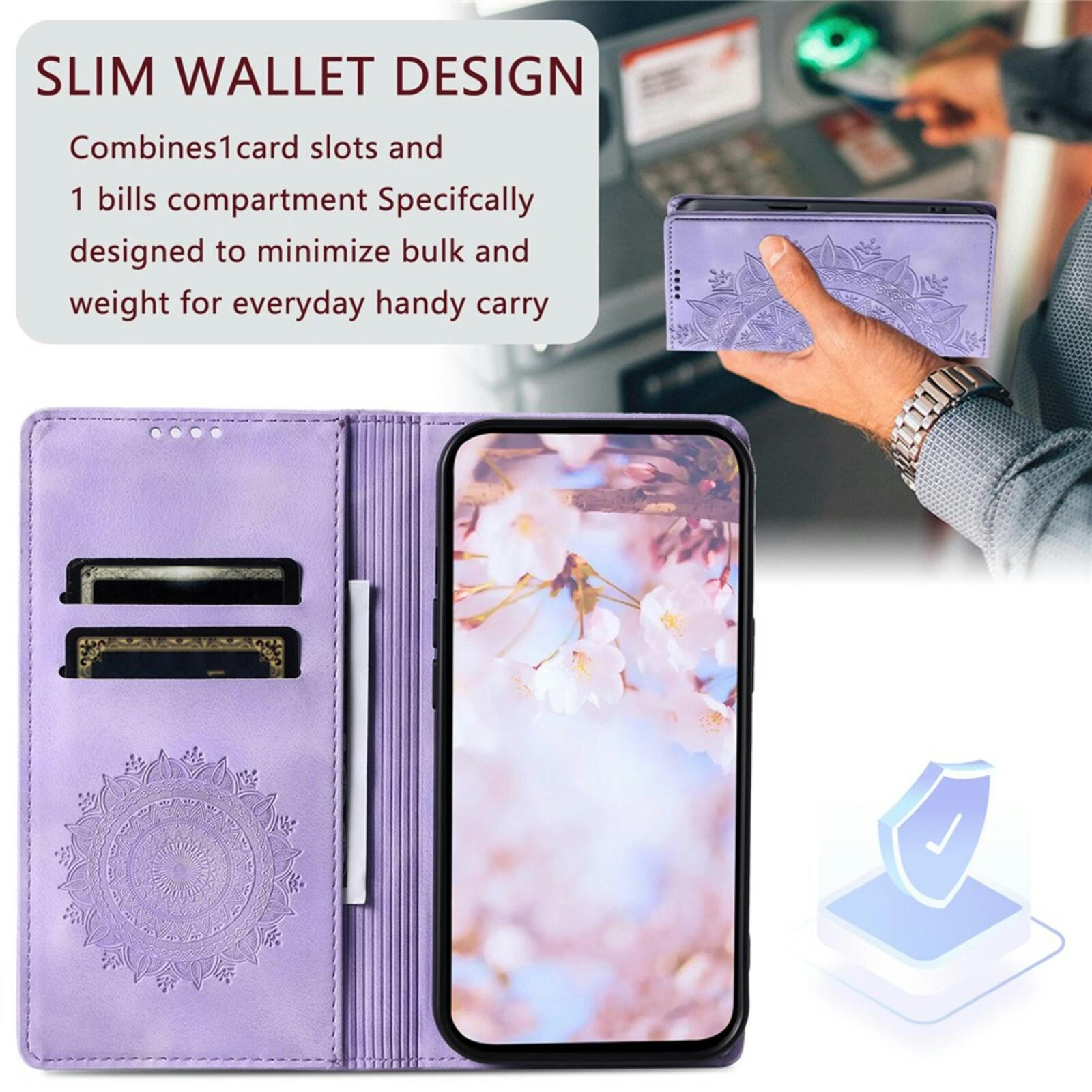 Comfycase Google Pixel 10a Mandala Wallet Paars