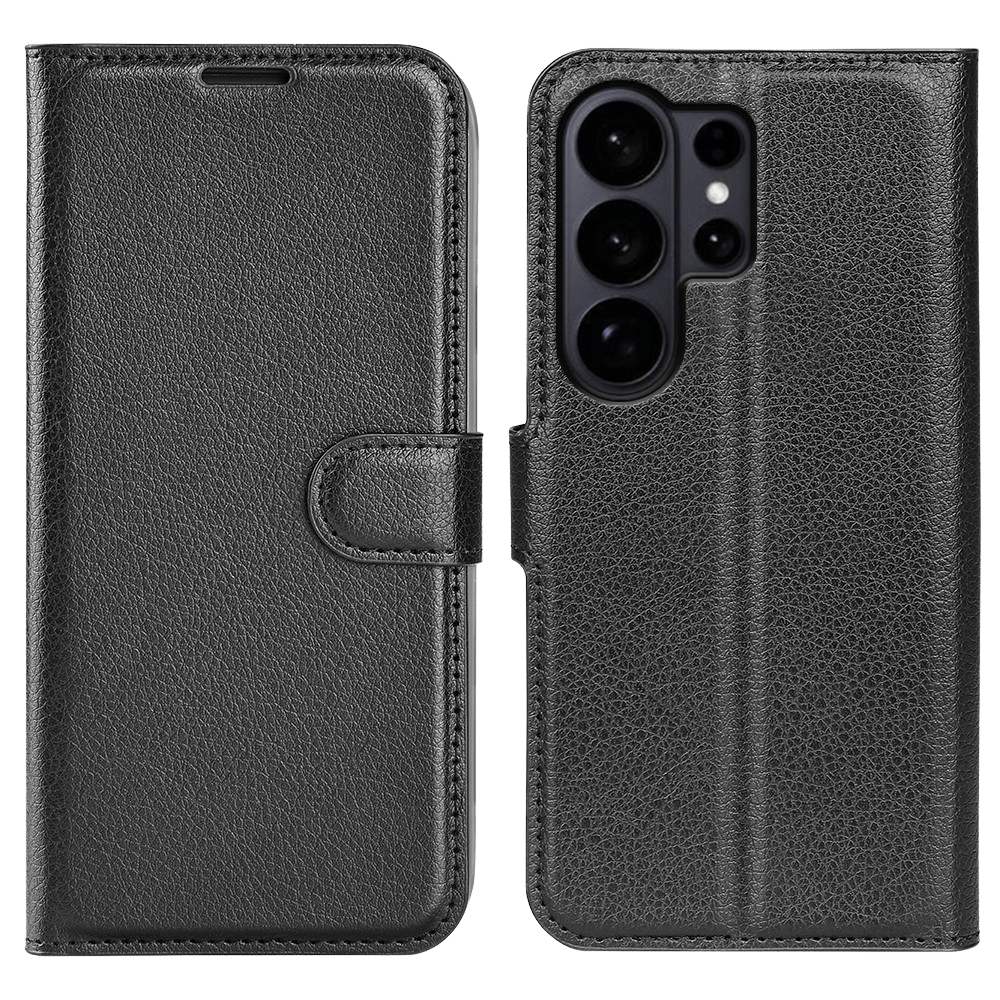 Amorus Samsung Galaxy S26 Ultra Slim-Fit Bookcase Hoesje Zwart