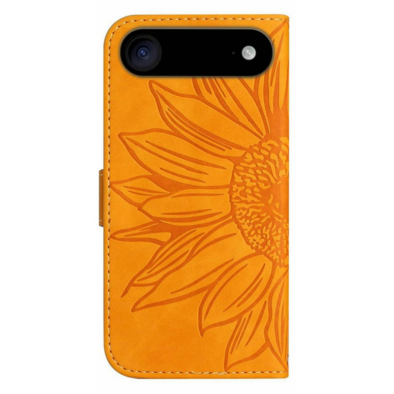 Mocaa Apple iPhone 17 Air Sunflower Bookcase met Koord Geel