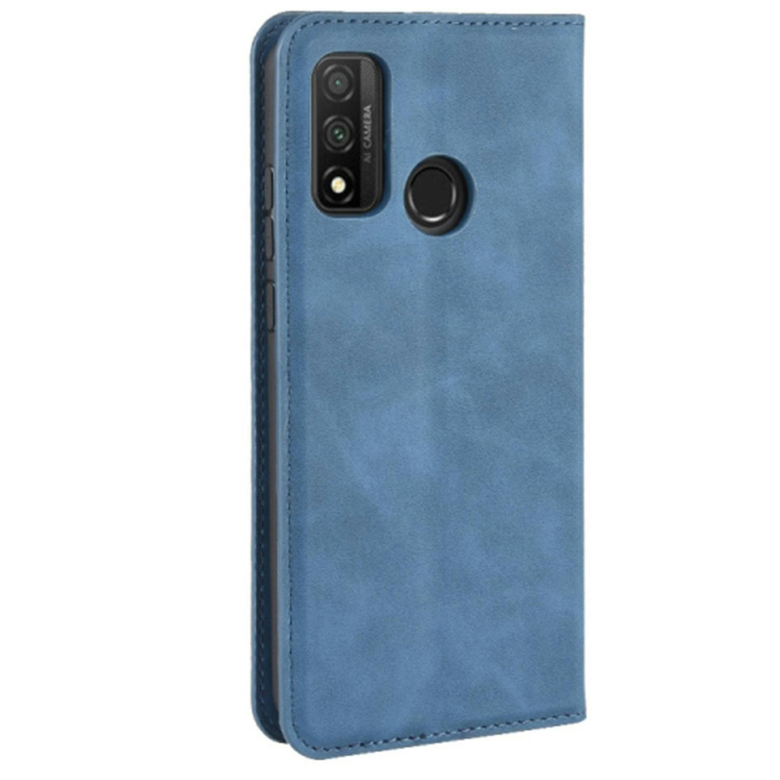 Mocaa Huawei P Smart 2020 Magnetisch Slim Fit Bookcase Hoesje Blauw