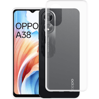 Just in Case OPPO A18/A38 Siliconen (TPU) Hoesje Transparant - Voorkant
