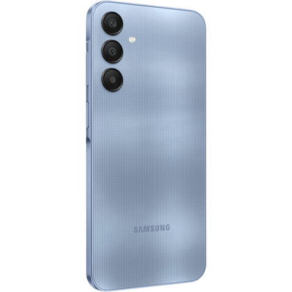 Samsung Galaxy A25 5G Blue - Aanzicht vanaf links