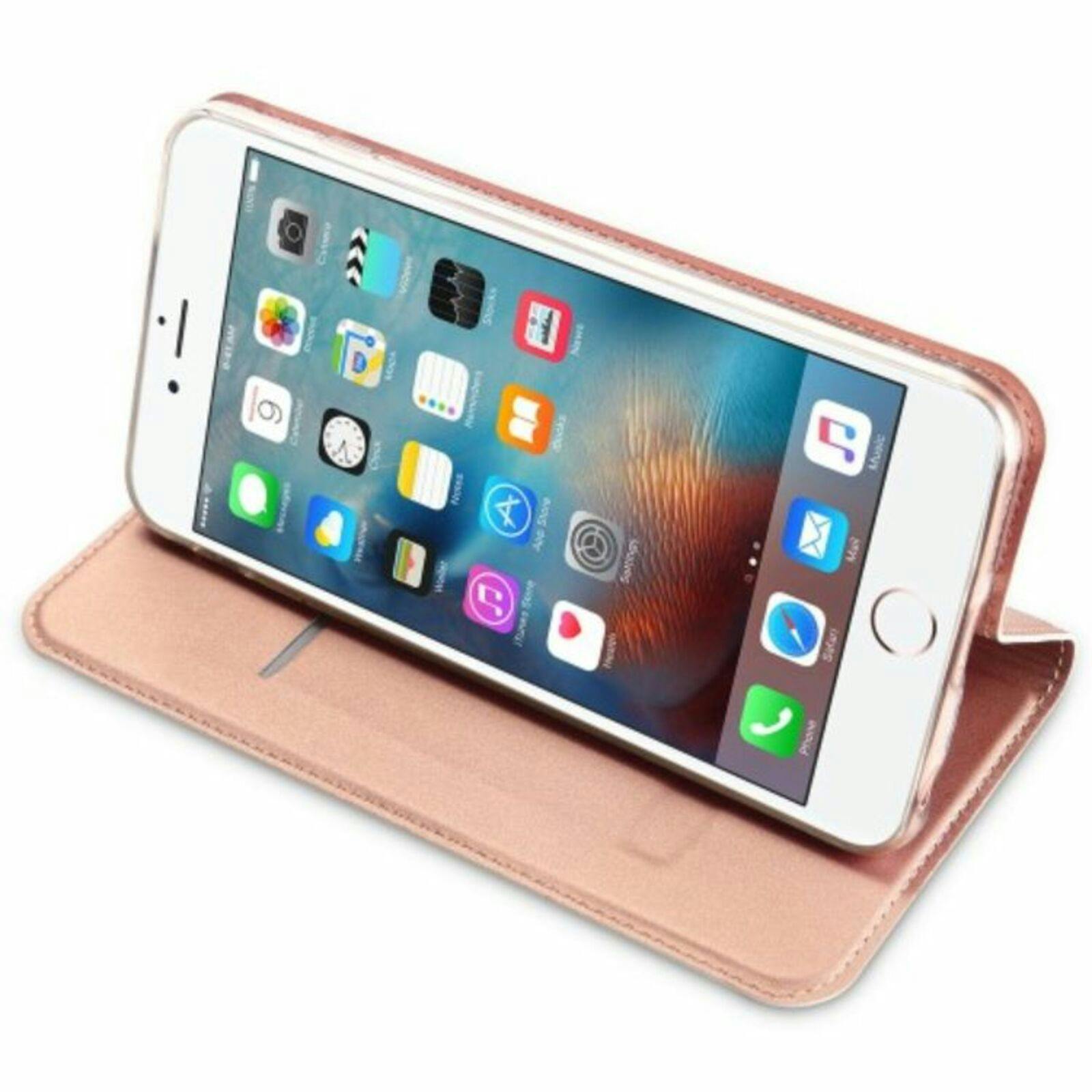DUX DUCIS iPhone 6 Plus / 6s Plus Skin Pro Flip Case Hoesje Roségoud